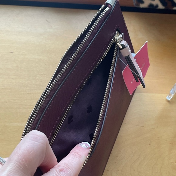 Kate Spade L-Zip Colorblock Wristlet NWT - Picture 9 of 10